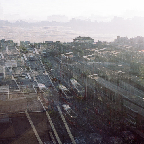 Queen St. West, facing west, from 299. Canon 10s / EF 40mm f2.8 STM / Kodak Portra 160 NC