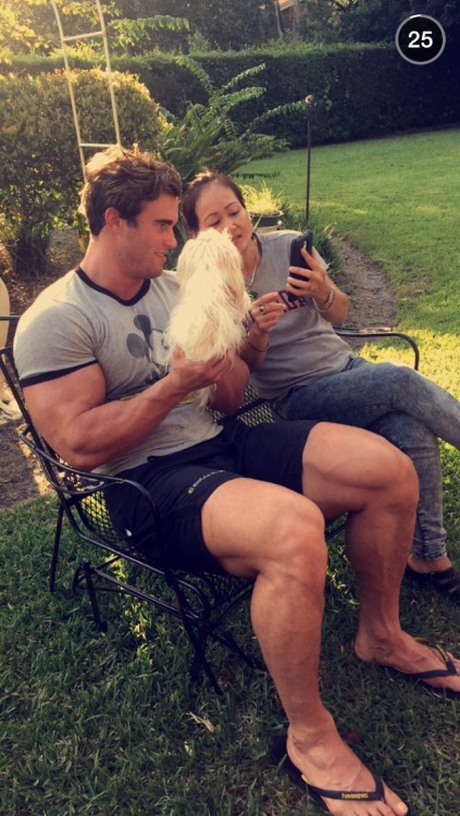 keepemgrowin:  He is so cute… and so damn big.