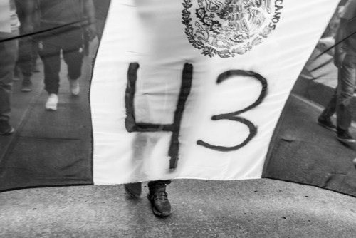 Marcha por los 5 años de la desaparición de los 43 estudiantes de la Escuela Normal Ru