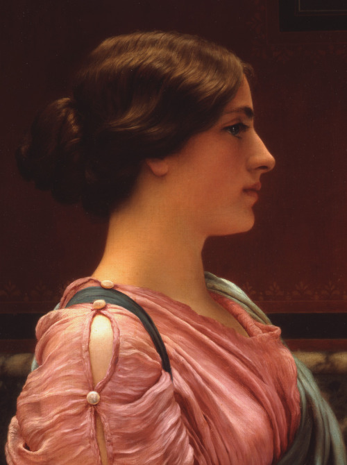 john-william-godward: A Classical Beauty, 1913, John William GodwardMedium: oil,canvas