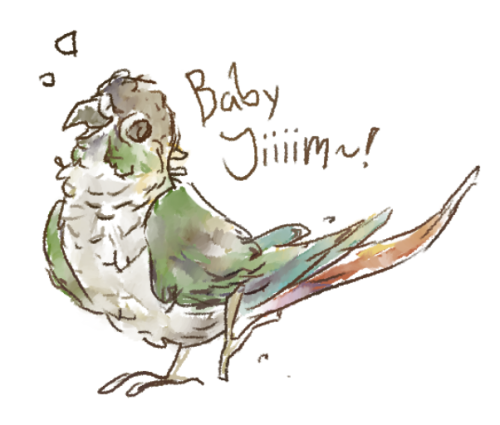 Warm up doodle of a good birb