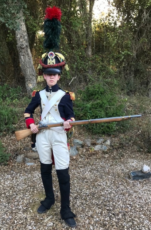 a-french-guardsman: Sergeant-Major of the Fusiliers-Chasseurs of the Imperial Guard. Parade outfit. 