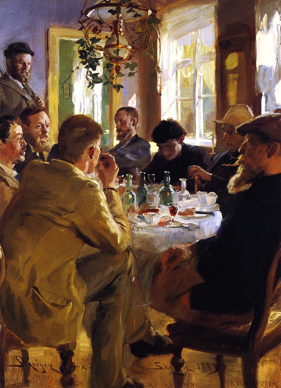 Artists’ Luncheon in Skagen, 1883, Peder Severin Krøyer