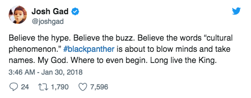 buzzfeed:Critics And Fans Are Losing Their Minds Over “Black Panther”The reviews are in: Black Panth