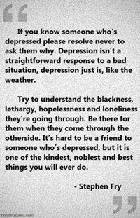 #Stephen Fry #depression