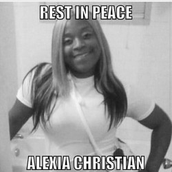 rudegyalchina:  onyourtongue:  sweetheartpleasestay:shirisama:  revolutionary-afrolatino:  Apparently, #AlexiaChristian fired rounds at cops while she was handcuffed in the back of a squad car. The cops returned fire, killing her. Sounds more like a movie