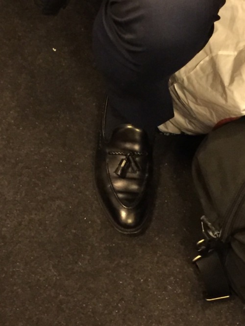 Tassel Loafers daddy on a train to Brussels.