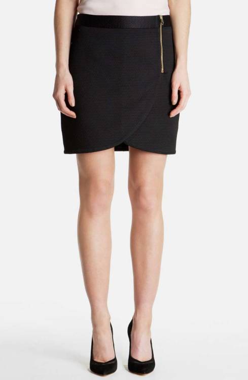 &lsquo;Kelsall&rsquo; Wrap Front MiniskirtSearch for more Skirts by Ted Baker London on Want