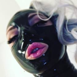 laruine88:  Focus this lips, captured by an accidental shot 🙈❤️😍 #lubywayne #latexlove #latex #rubber #latexhood #rubberhood #lips #rubbergirl #latexgirl #latexfetishmodel 