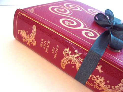 I ♥ this babe..beautiful vintage edition of Tolstoy&rsquo;s War and Peace.