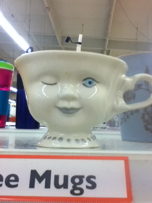 thriftstoreoddities:Oddities note: and the wink mug is back!