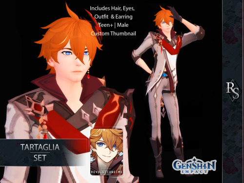 revolution-sims: Next up for Genshin characters is none other than our favorite Harbringer, Tartagli