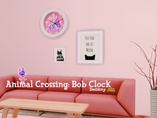 i made this cute clock bc im obsessed with animal crossing lolmust have kids room stuff pack in orde