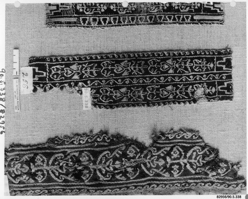 Fragment of a Sleeve, Islamic ArtMedium: Wool, linen; plain weave, tapestry weaveGift of George F. B