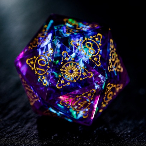 duchenegamergirl:sosuperawesome: Astrology Style Dice SetsCrystal Maggie on Etsy Omg these are GORG