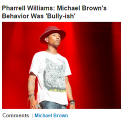 shanellbklyn:  ragernoir:  myriadsubtletiess:  I don’t think I have ever been more done with Pharrell than I am right now. *deletes all N*E*R*D music + “GIRL” from my iTunes* ACTUAL QUOTE FROM ARTICLE:  &ldquo;It looked very bully-ish; that in itself
