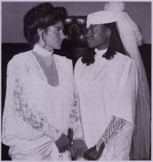 sapphomore:photographs from lesbian couples’ commitment ceremonies in the 1980′s, publis