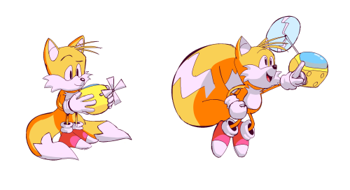 Tails and TAILS.2, a battle survey drone from Eggman he captured and repurposed. These come from a s