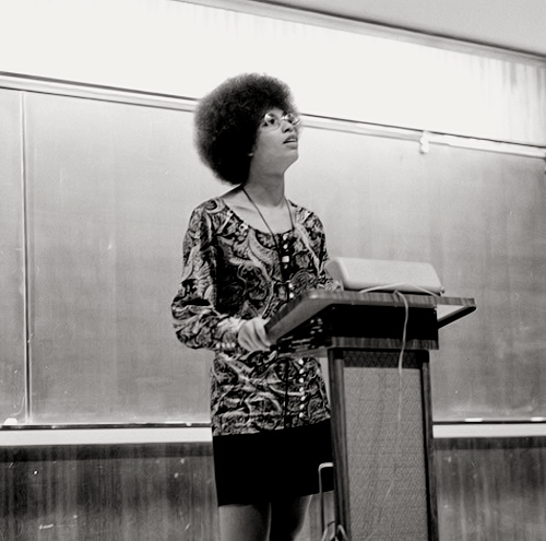 digthe60s:Angela Davis lectures at UCI in the Science Lecture Hall, October 9, 1969.