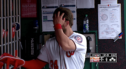 gfbaseball:Bryce Harper hits an opening day home run, his fifth career home run on opening day - April 3, 2017