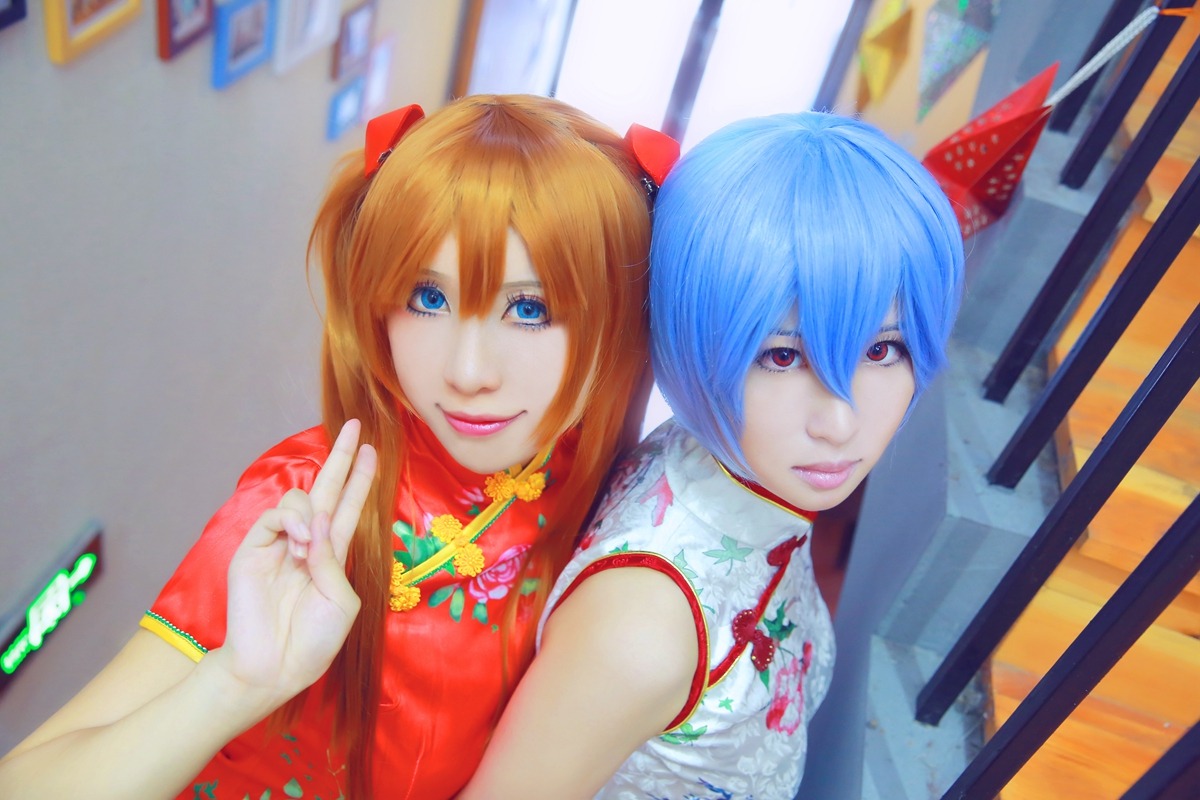 Evagelion - Asuka Langley Soryu &amp; Rei Ayanami (Jiaanxu)