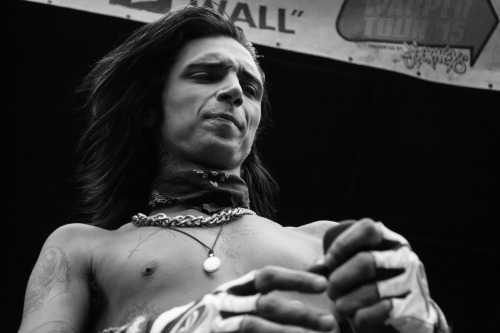 Andy Biersack, Black Veil BridesWarped Tour, 2015Photos by me. Please don’t remove credits.