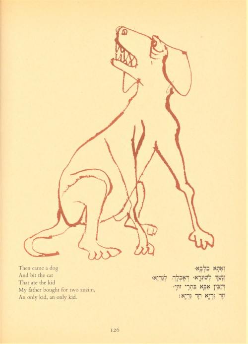 Pesach Greetings!For Passover 2022, we present some pages from a Haggadah with illustrations by the 