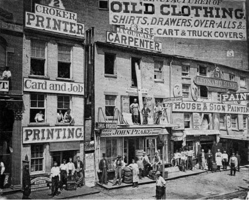 Hudson St, Lower Manhattan, NYC - 1865. Nudes