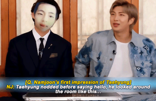 lifegoesmon:taejoon’s first impressions of each other  [trans cr. sebyul, BTSBBHot100No1]