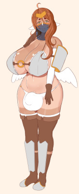 gaikiken:  New character for the Cecilia project, Edal the angel!I wonder what kind of character she is~ Also she may have a crush on Thalia…  Pixiv | Patreon | Ko-Fi | T-shirt Shop   