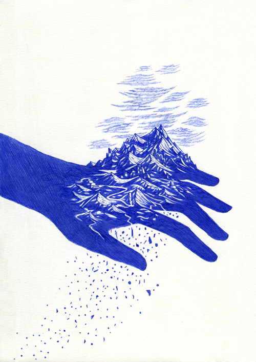 Hand21x29,7cm, ink on paper, Kevin Lucbert, 2020.