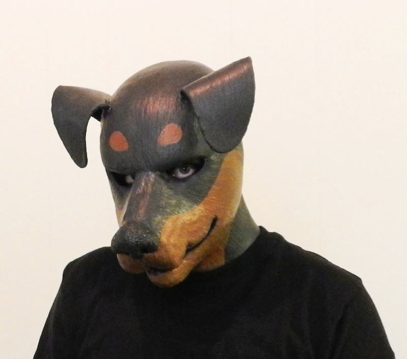whatagoodpup:  Woof woof! I turned into a rubber doberman/rottweiler yesterday, just