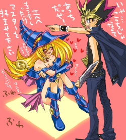 hikari-no-koibito:  Source &ldquo;Dark - Dark Magician Girl what are you doing? Attack! …What do you mean &quot;Hey handsome you got plans later?&rdquo;&ldquo; 