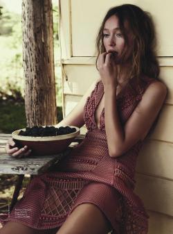 A-State-Of-Bliss:  Vogue Australia May 2016 - Alycia Debnam-Carey By Nicole Bnetley