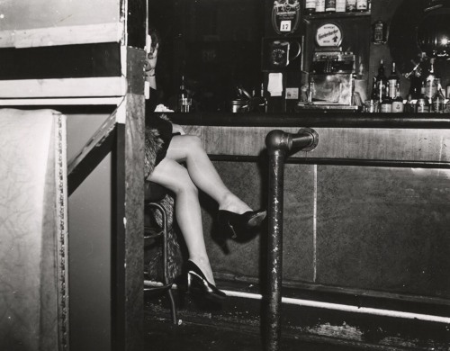 Paolo-Streito-1264:Weegee. Woman On A Bar Stool, New York City C.1940. 