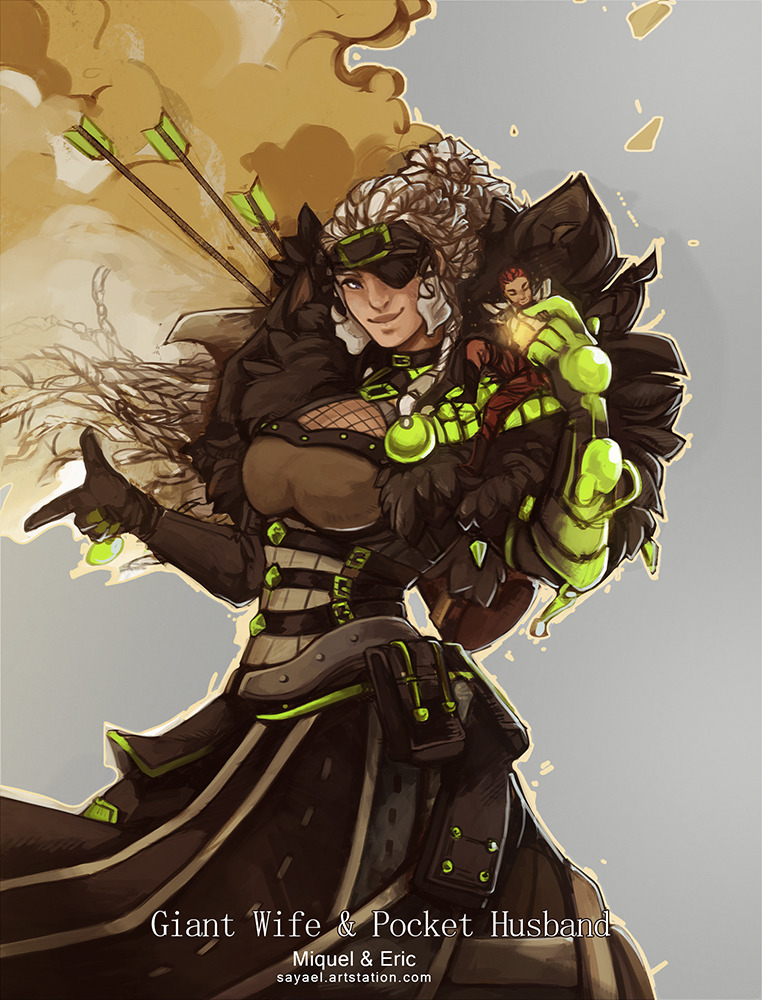 sayaelnu:Finished a piece I started on the GW2 Art Show~My Norn Ranger Miquel who