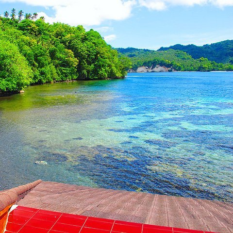 Lembeh Strait beach by Kungkungan Bay Resort Lembeh is an island off the north east coast of&nb