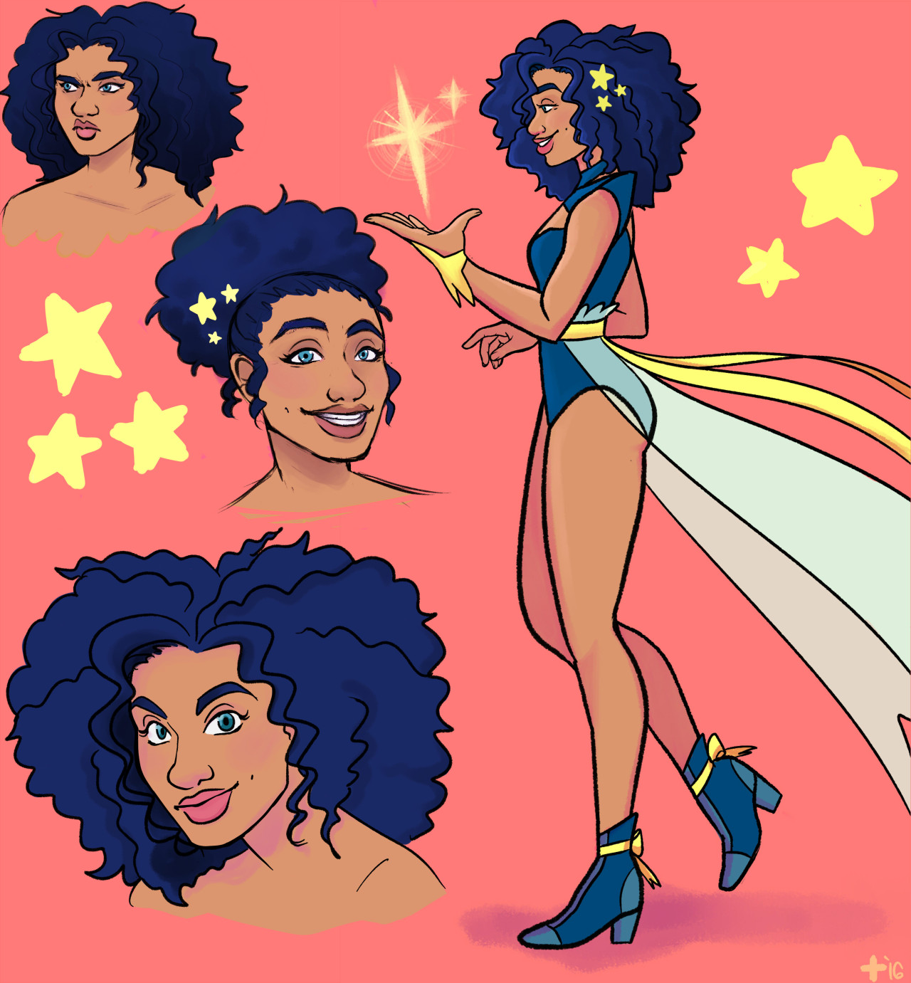 toniic:    Just finished a cute lil compile of my new OC, Stella. She’s a goddamn