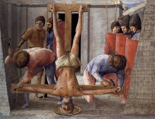 Masaccio - Crucifixion of St. Peter (1426).