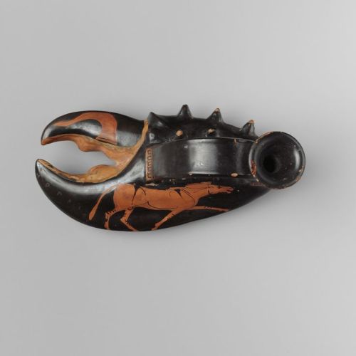 Terracotta Vessel in the Form of a Lobster Claw, Greece, ca. 460 BCE. This is great!