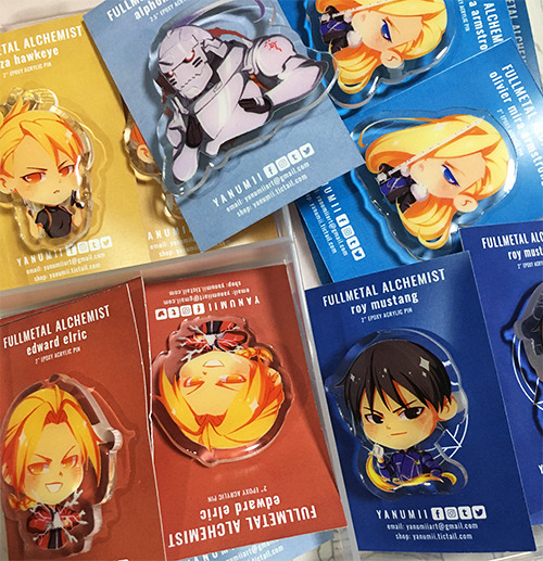 PRE-ORDERS FOR FMA ACRYLIC PINS IS NOW OPEN!
