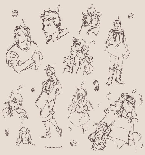 half hour oc sketches!