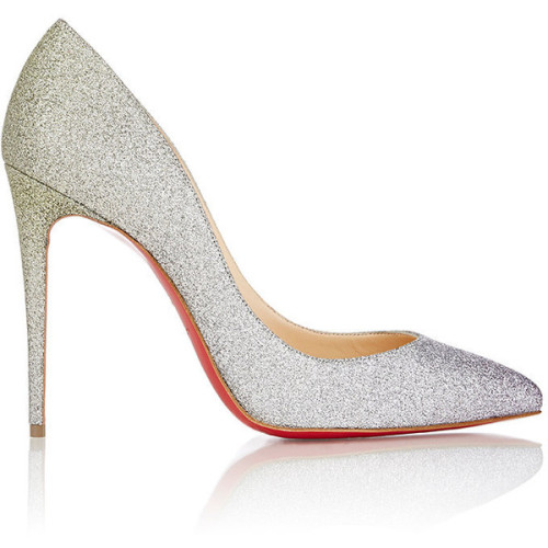 biyya: Christian Louboutin Degrade Glitter Pigalle Follies Pumps ❤ liked on Polyvore (see more slip 