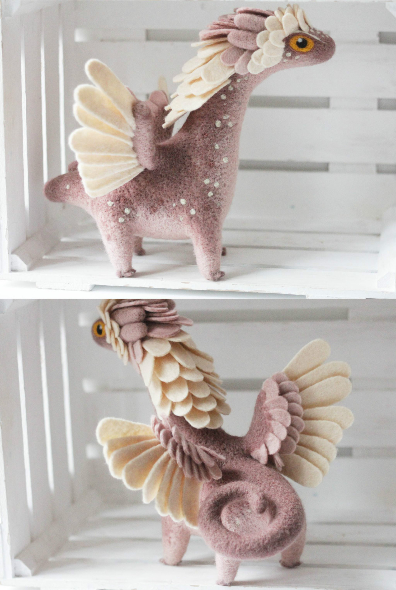 sosuperawesome: Felt Dragons by Alena Bobrova on Etsy See more dragons  So Super