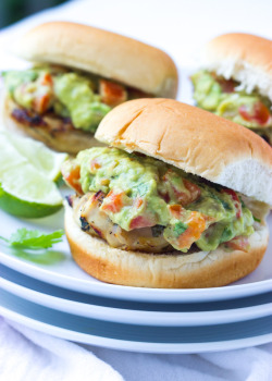 fattributes:  Cilantro Lime Chicken Sliders with Tomato Guacamole