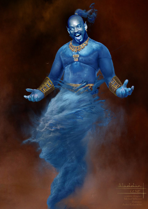 Genie by Andrei RiabovitchevArtist commentary: “Genie illustration done for Aladdin movie. It was am