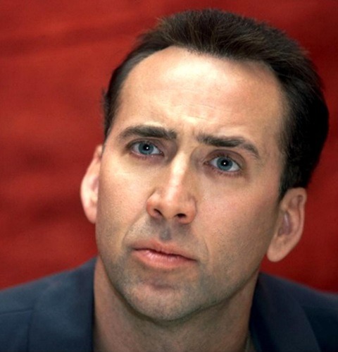 Nicolas cage funny face