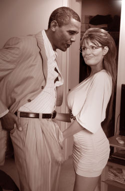 blackwhiteunite:  Her interracial fantasy http://palinography.tumblr.com/