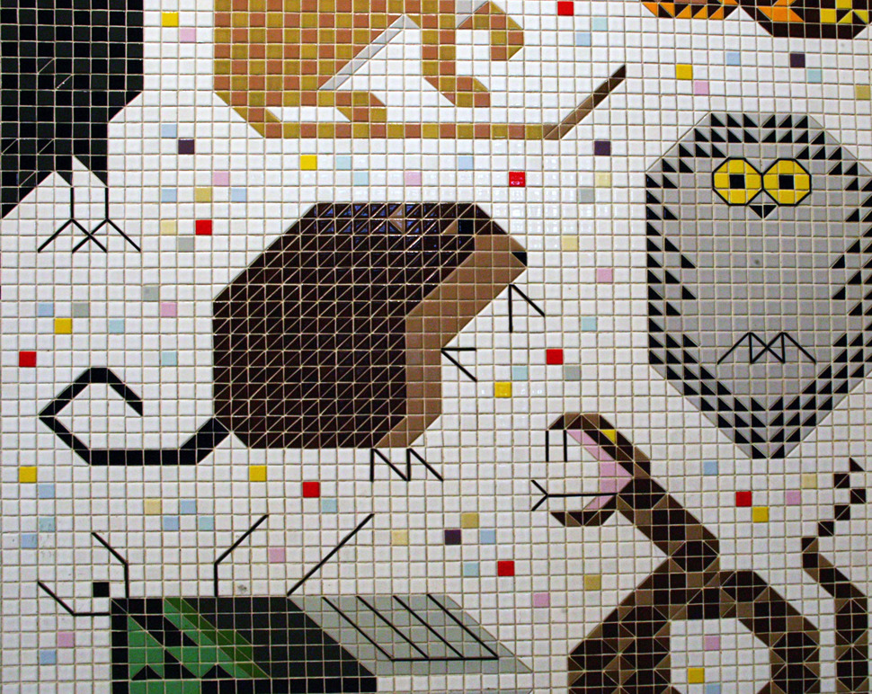 teaim:  Space For All Species Mural Charley Harper’s first ever mural ‘Space
