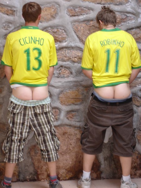 At the FIFA World Cup 2014 in Brazil - hey guys, after you’re done pissing I’d be happy 